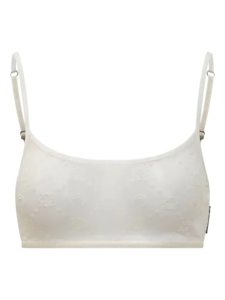 Sutien Marine Serre din jacard alb