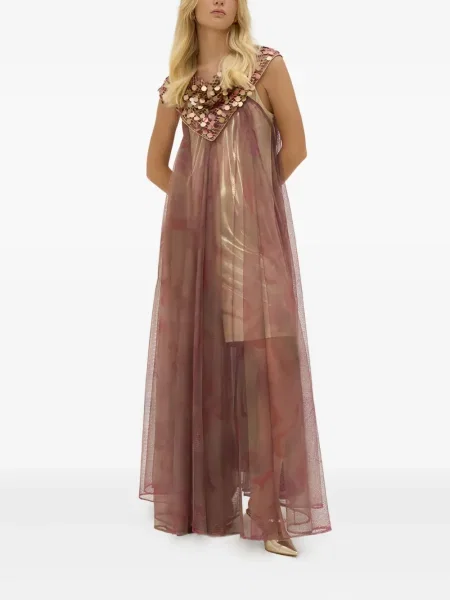 Rochie maxi Sana Osmani cu paiete de costum