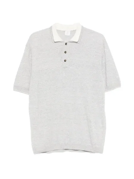 Polo Eleventy scurt gri