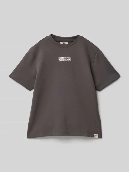T-shirt z nadrukiem z logo Garcia