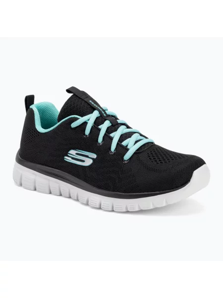 SKECHERS Graceful Get Connected дамски обувки за тренировка черно/тюркоазено черно