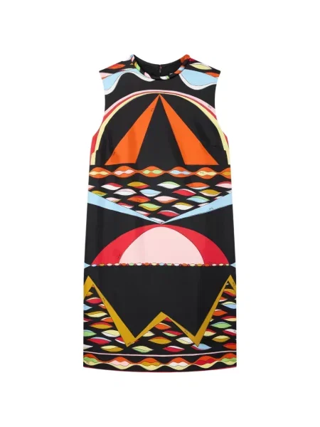 Rochie Pucci de mătase cu imagine negru