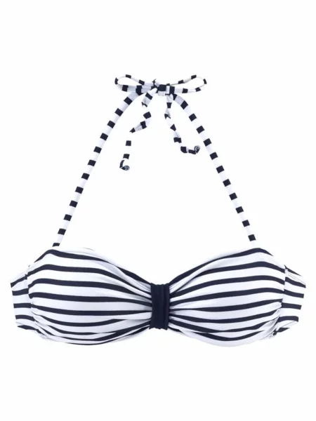 VENICE BEACH Sutien costum de baie Summer bleumarin alb