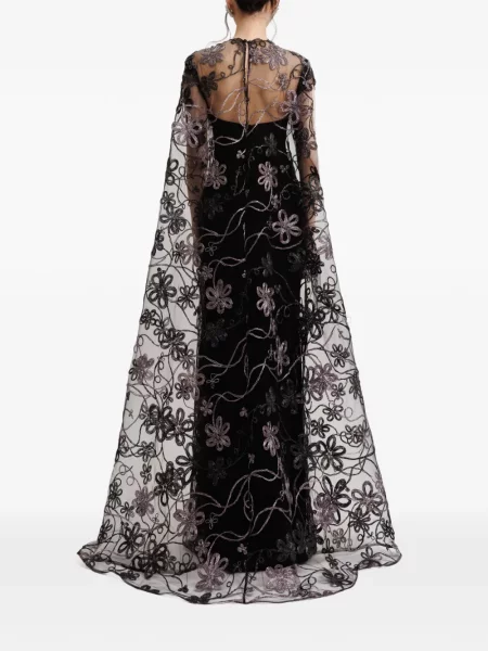 Rochie Gemy Maalouf cu model floral negru
