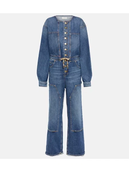 Szeroki kombinezon Ulla Johnson niebieski