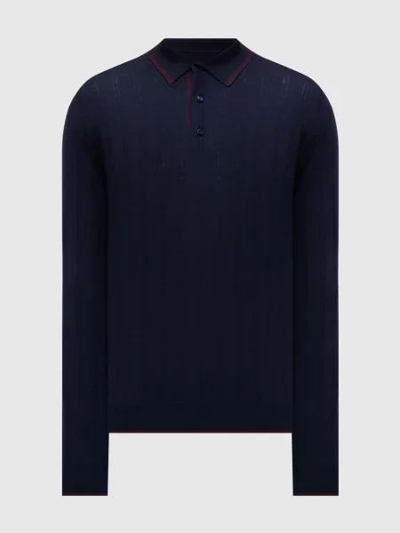 Шерстяное поло Stefano Ricci фиолетовое