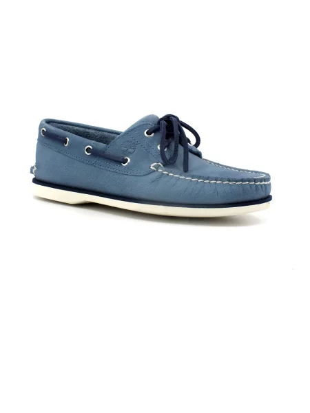 Półbuty Timberland skórzane niebieskie