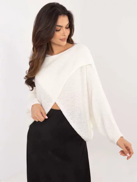 Pulover Och Bella alb