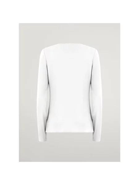 Lniany top Wolford biały