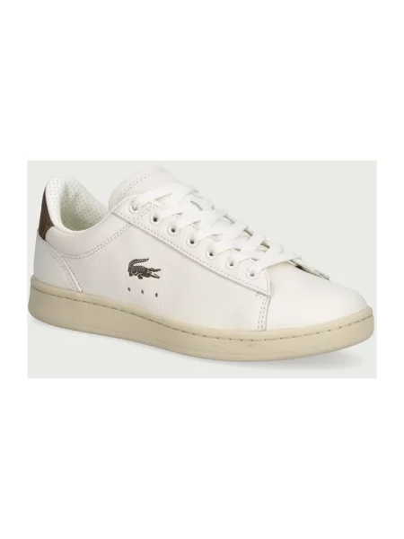 Sneakersy Lacoste skórzane beżowe