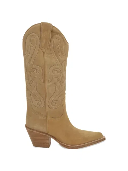 Велурени боти Paris Texas кафяво