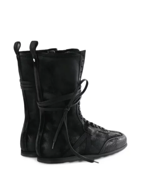 Маратонки Ann Demeulemeester с връзки с дантела черно