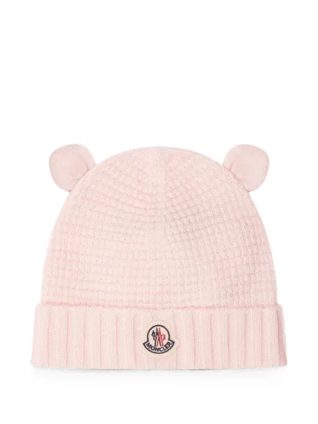 Czapka dziecięca Moncler Enfant różowa