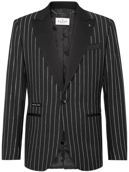 Sacou Philipp Plein de cristal negru