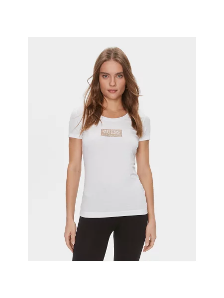 Guess Футболка Slim Fit білий