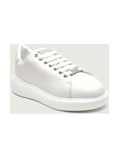 Sneakerși Philipp Plein din piele alb