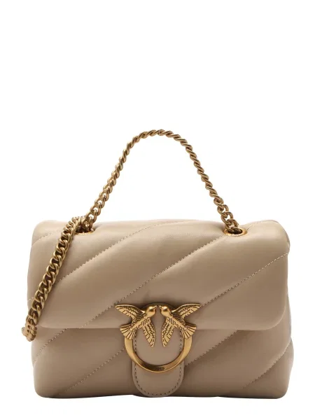Crossbody kabelka Pinko béžová