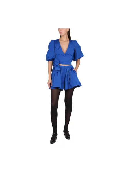 Bluzka Red Valentino kopertowa czerwona