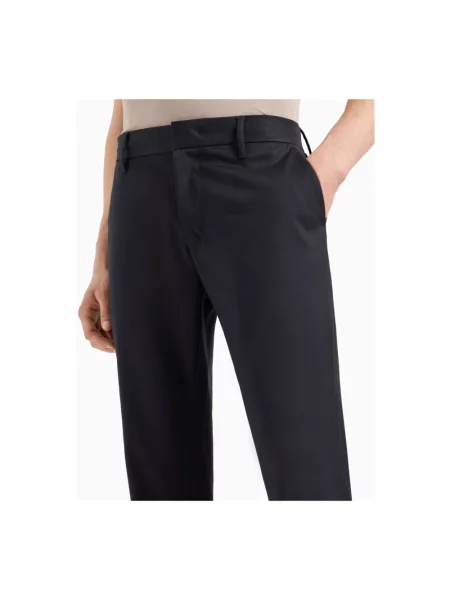 Spodnie Emporio Armani niebieskie