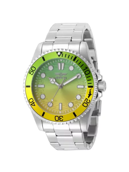 Часовник Invicta зелено