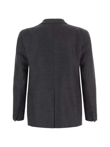 Μάλλινος μπλέιζερ Tagliatore houndstooth γκρι