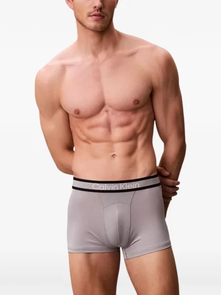 Boxeri Calvin Klein Underwear cu autograf gri