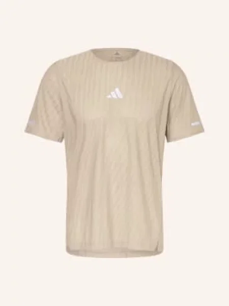 Adidas Koszulka Do Biegania beige beżowa