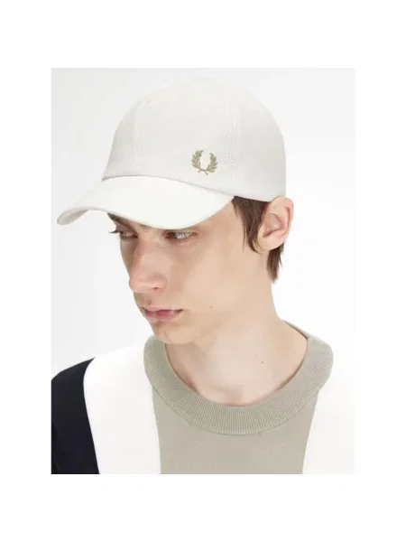 Czapka z daszkiem Fred Perry klasyczna biała