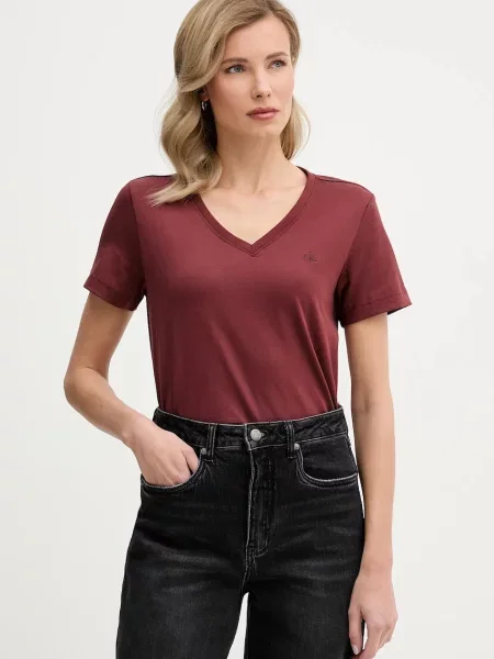 Calvin Klein Jeans t-shirt brązowa