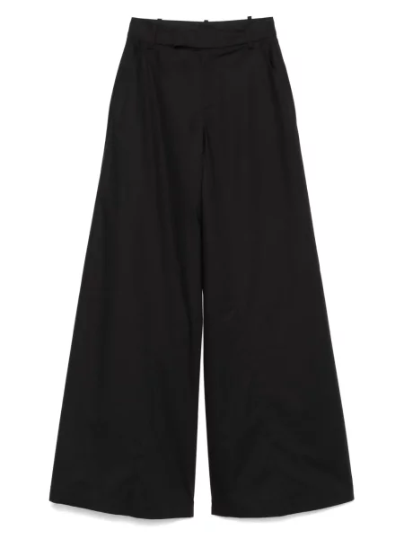 Spodnie Federica Tosi popelinowe czarne