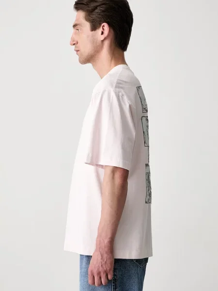 Off-White Rubbed Paint Arrows T-shirt biała