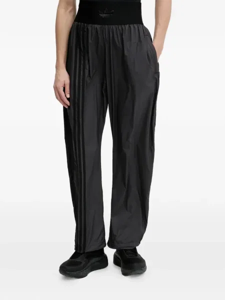 Pantaloni Adidas Campus cu șireturi cu dungi din dantelă roșu