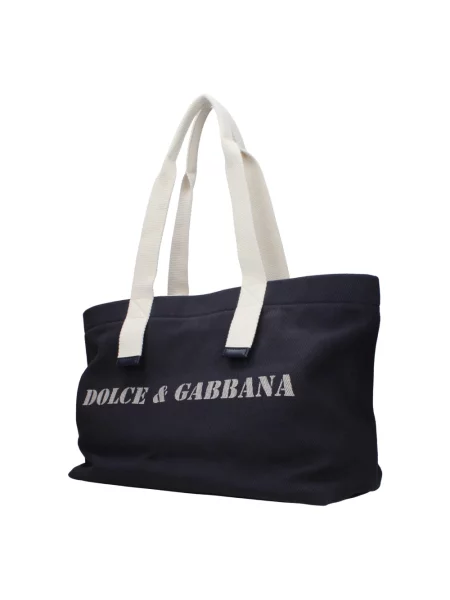 Torba na ramię Dolce&gabbana skórzana niebieska