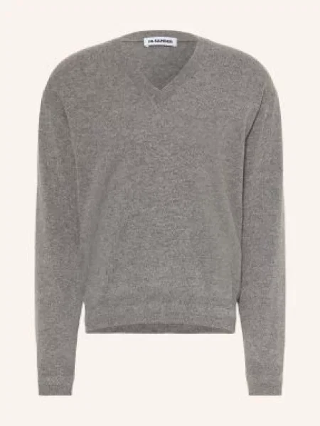 Jil Sander Sweter Z Kaszmiru grau szary