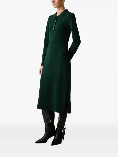 Rochie midi Karl Lagerfeld cu autograf verde