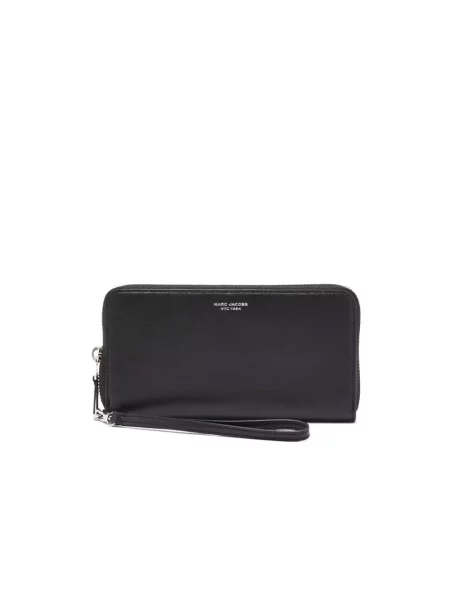 Portfel Marc Jacobs z logo czarny