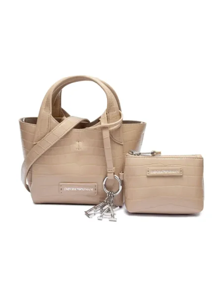 Geantă Emporio Armani bej