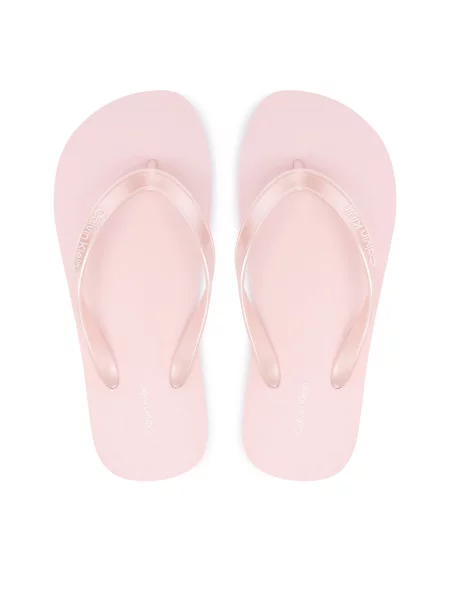 Japanke Calvin Klein Flip Flop Tpu Metallic Svijetlo roza