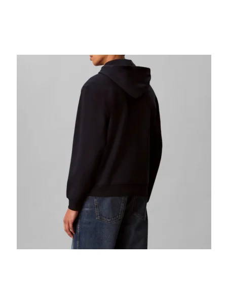 Geacă de blugi Calvin Klein Jeans din material terry albastru
