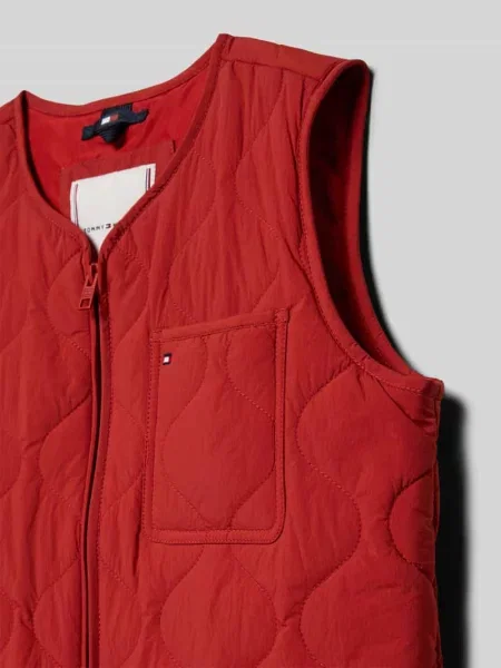 Kamizelka pikowana o kroju regular fit z kieszenią na piersi Tommy Hilfiger Teens