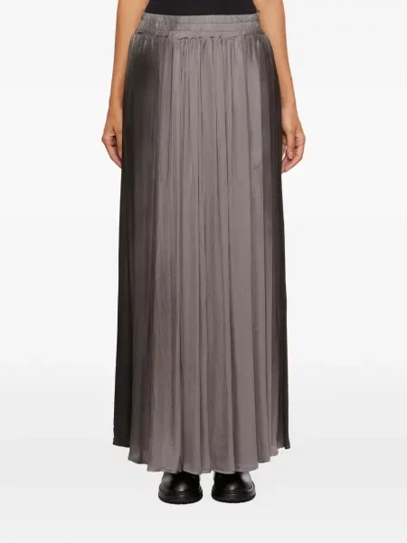 Fustă Sancta Muerte din satin gri