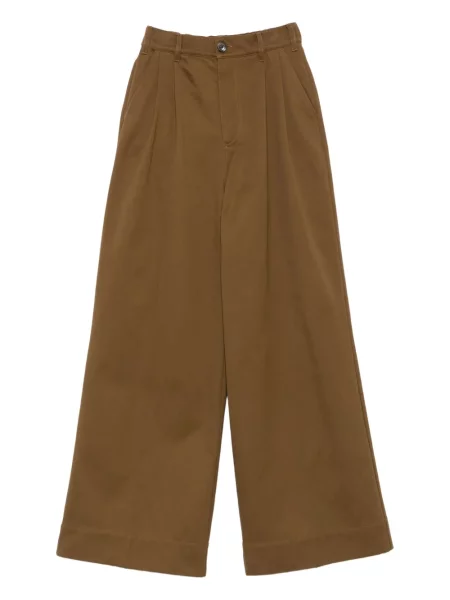 Spodnie Soeur plisowane brązowe