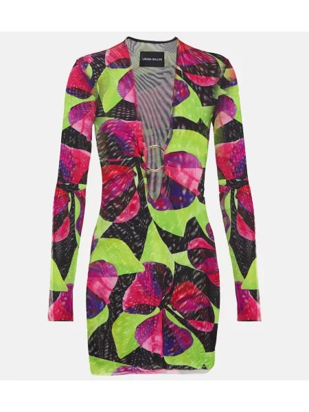 Sukienka Louisa Ballou z nadrukiem z siateczką