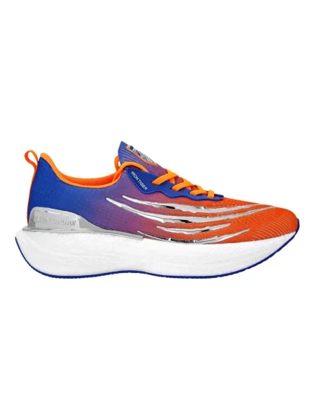 Sneakersy Plein Sport w tygrysie prążki pomarańczowe