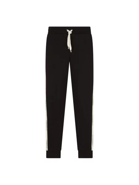 Spodnie dresowe Ea7 Emporio Armani z logo czarne
