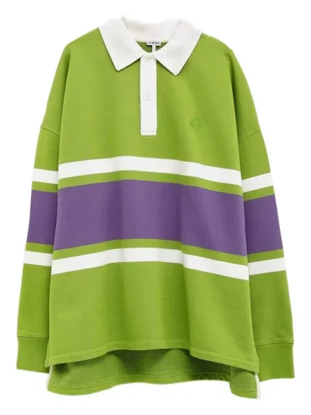 Prugasta košulja Loewe zelena