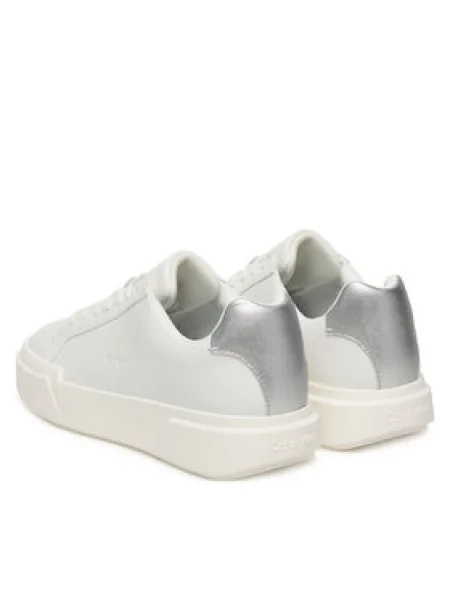 Sportcipők Calvin Klein Chunky Cupsole Lace Up Lth Met fehér