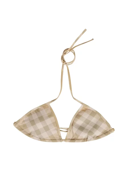 Bikini Burberry w kratkę beżowe