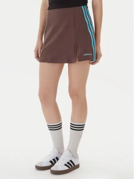 Спідниця міні Adidas коричнева