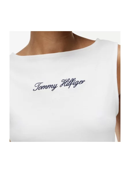 Klasické tričko Tommy Hilfiger bílé